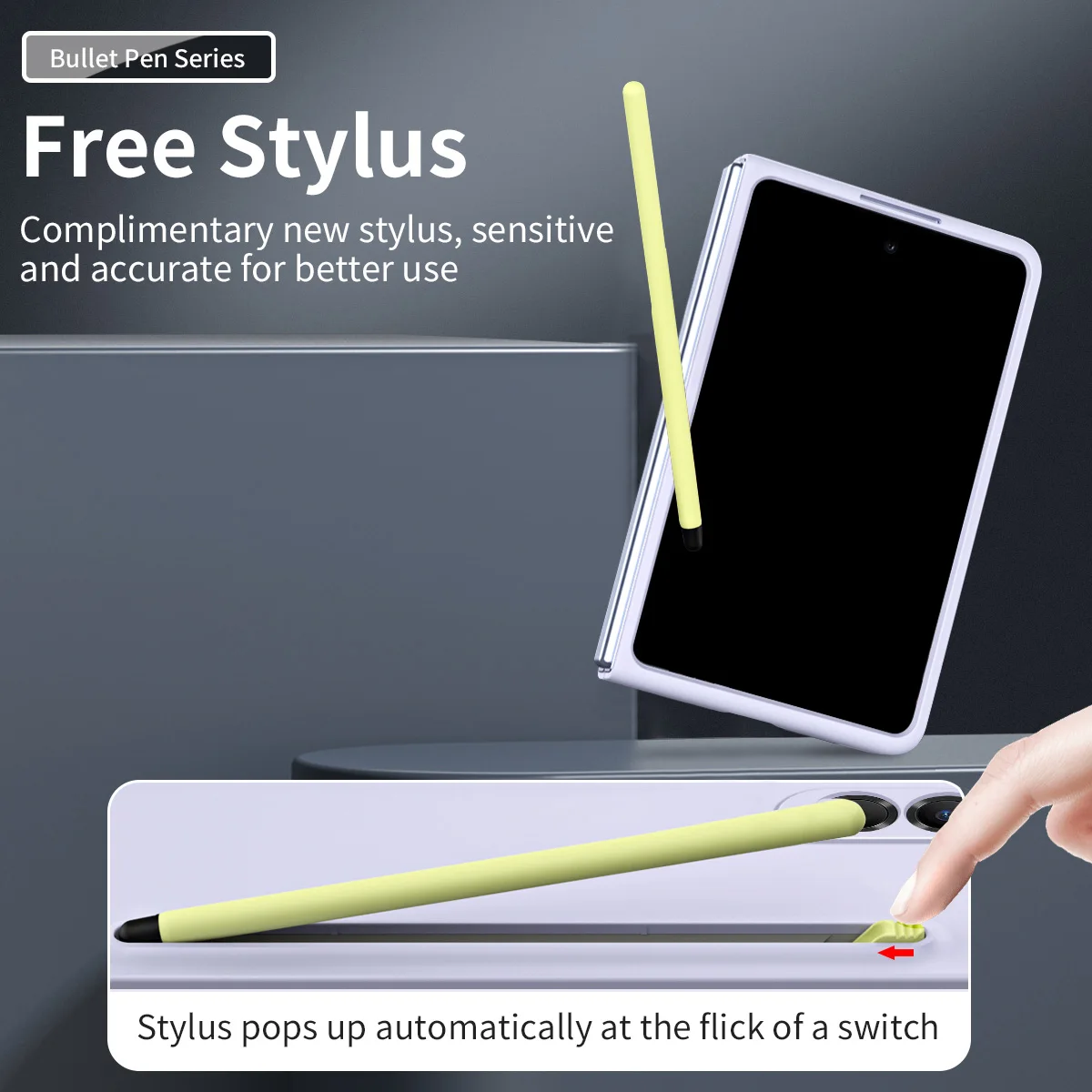 For Samsung Galaxy Z Fold 8 Case Matte Skin Feel Hard Cover With S Pen Slot Front Cover Built-in Tempered Glass Film Phone Case