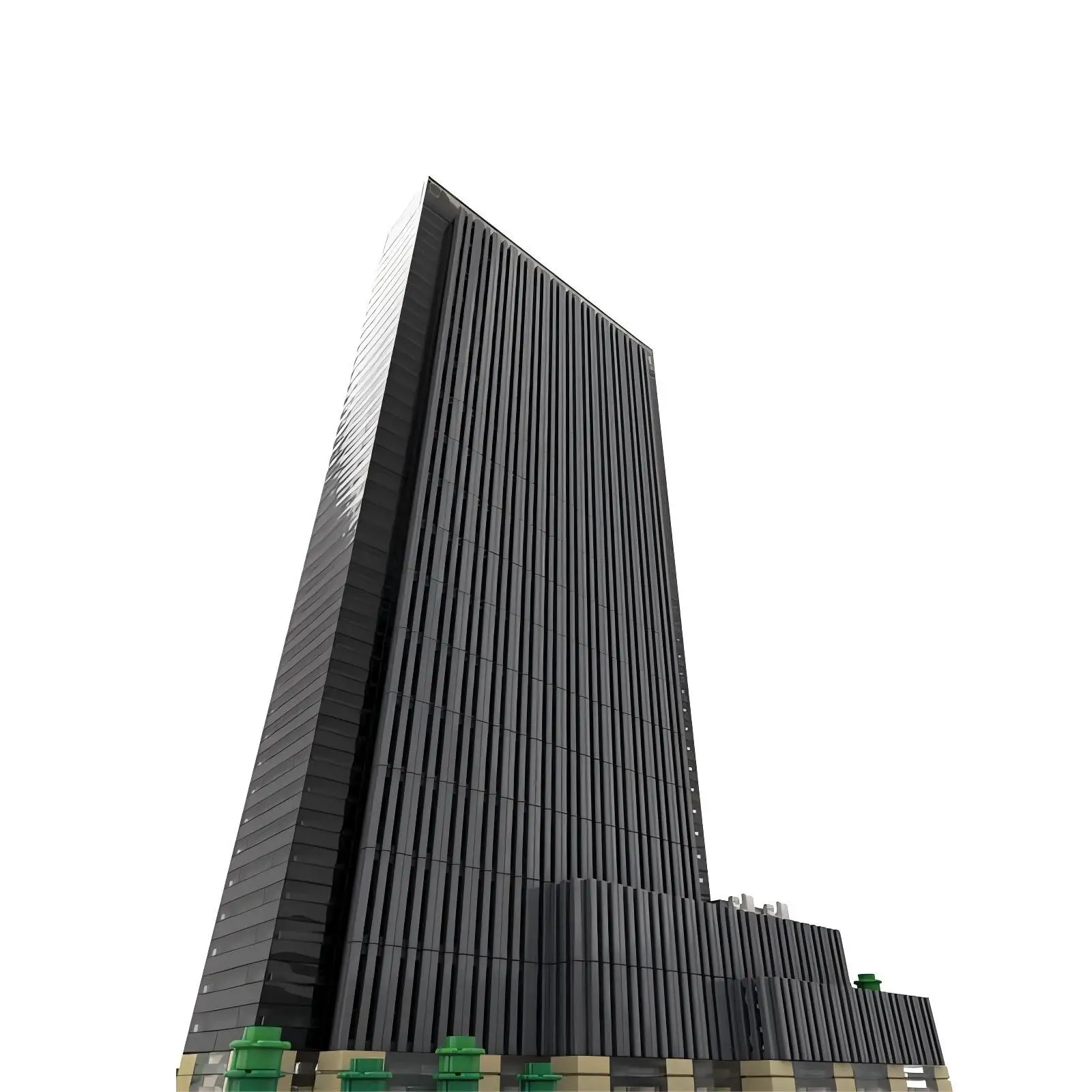 Eine Pennsylvania Square Bausteine MOC-156591 Brickheadz Maßstab 1:800 Gebäude Montage Modell Puzzle Kinder Spielzeug Geburtstag Geschenk