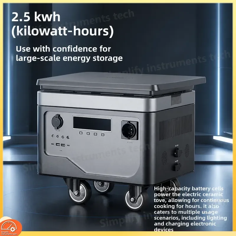 300W Portable Power Station 220V Solar Generator Lithium Battery Outdoor Camping Emergency Backup for Car Road Trip Home