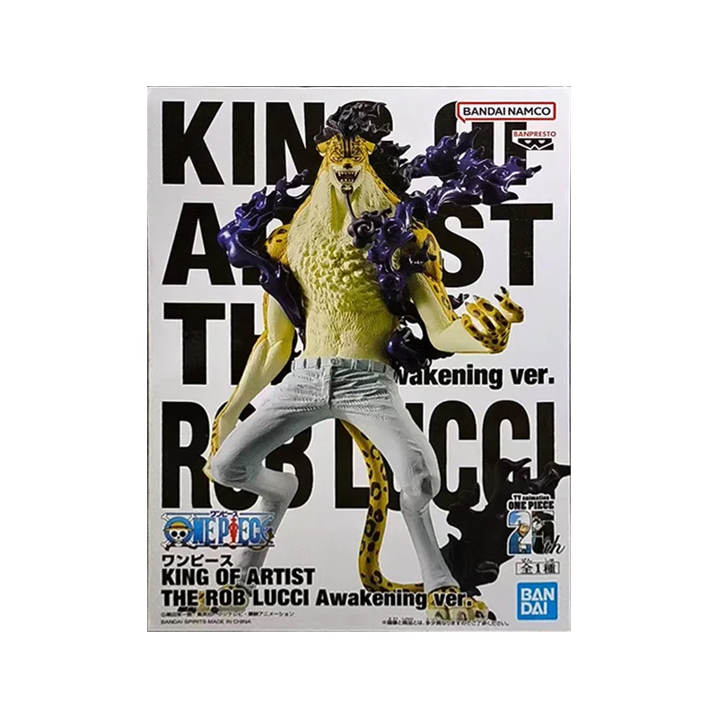 Bandai Banpresto One Piece King of Artist The Rob Lucci Awakening Ver. Anime Original Action Figure Model Toy Gift Collection