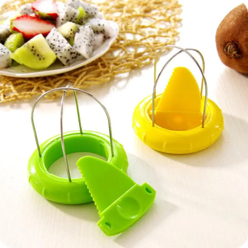 Detachable Kiwi Cutter Peeler Slicer Stainless Steel Kitchen Tool Creative Lemon Peeling Fruit Salad Maker Accessory view 3