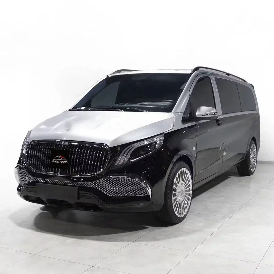 Full Bodykit For Mecedes-benz 2014+V Class Metris Vito W447 Upgrade To Maybach Style Front Rear Bumper Grille 1 Set