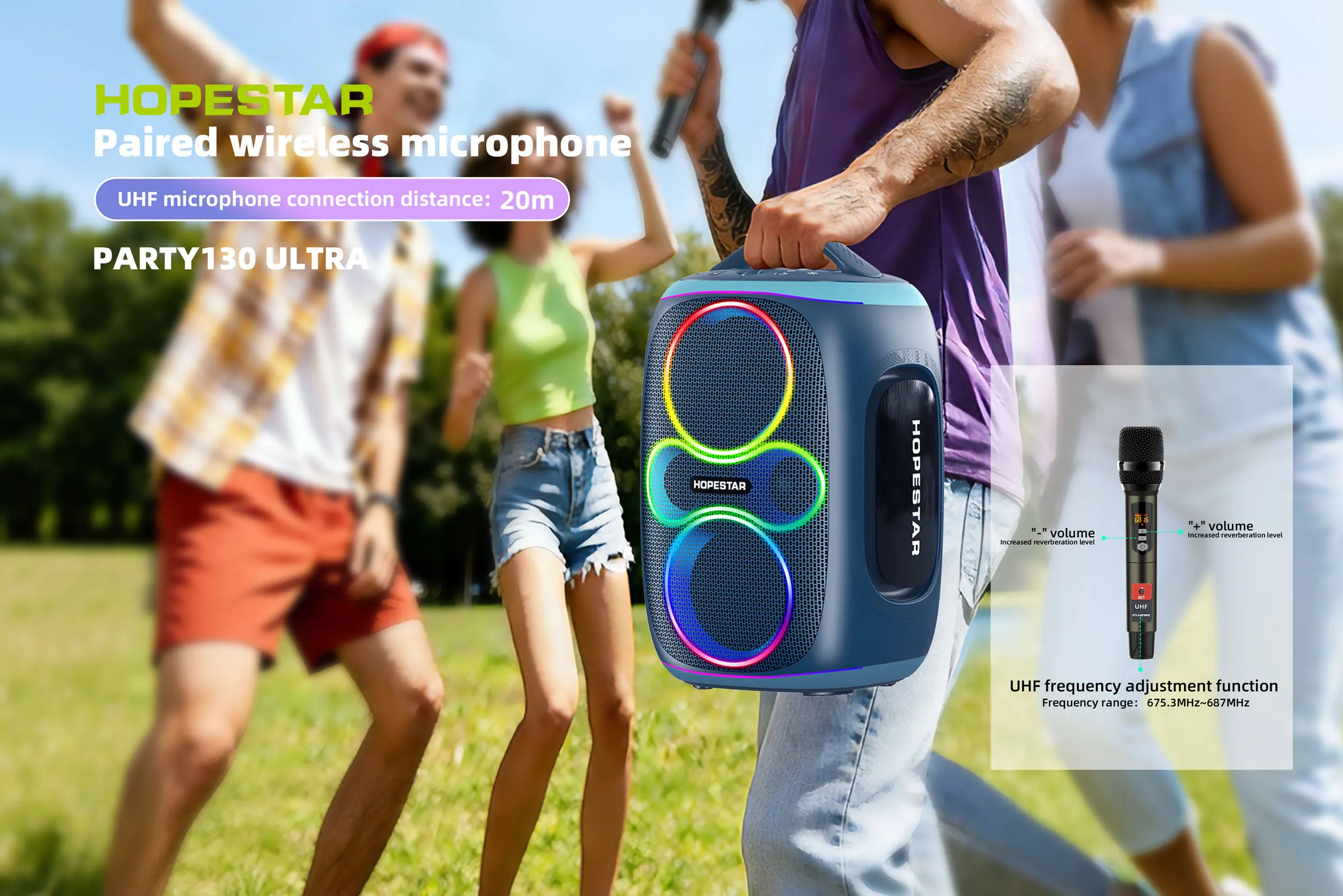 HOPESTAR PARTY130 ULTRA 450W B - Bluetooth Speaker Waterproof ulasan dan harga