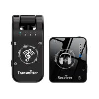 Sistema de Audio Inalámbrico, Transmisor y Receptor, Banda de 2.4GHz, Monitor Inalámbrico para Oído, Emparejamiento Automático, Plug and Play, Accesorios Universales