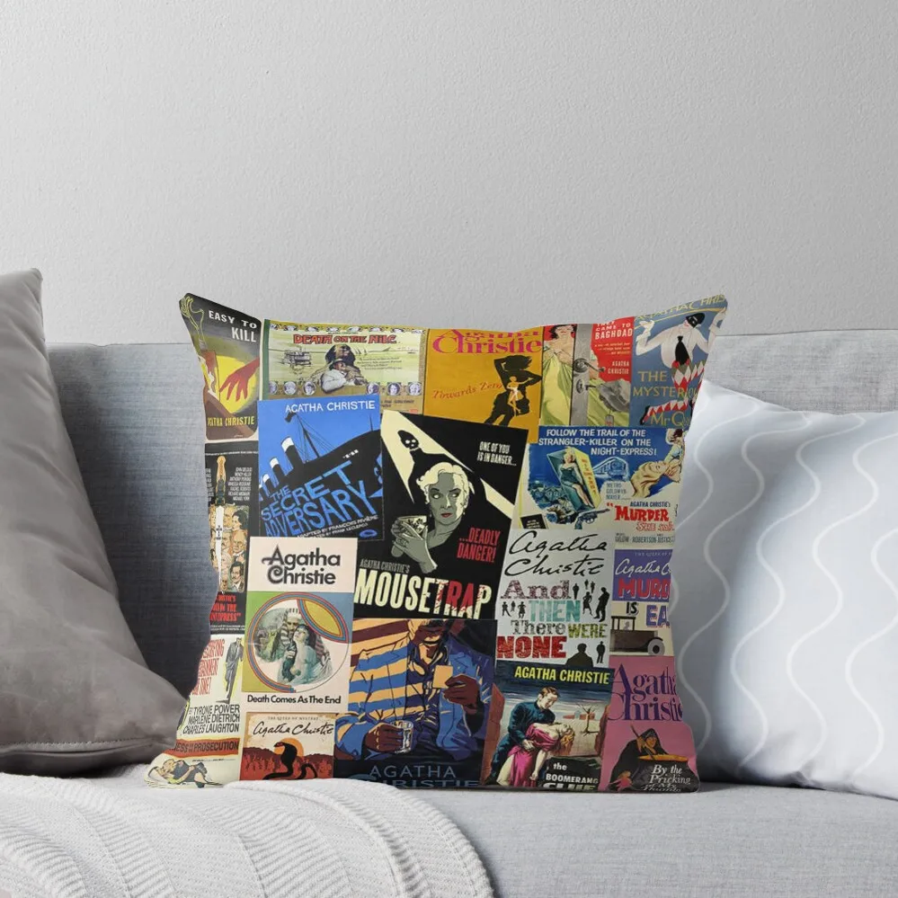 

Agatha Christie Throw Pillow christmas supplies Cusions Cover Decorative Cushions For Living Room