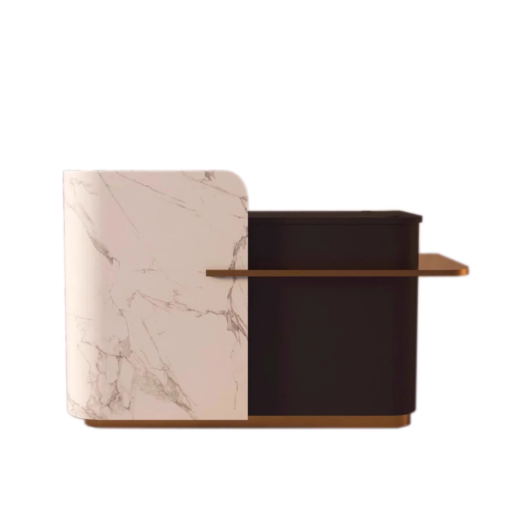 &c Modern Minimalist Half Rounded Reception Desk Beauty Salon Company Store Front Desk Modern Shop Counter