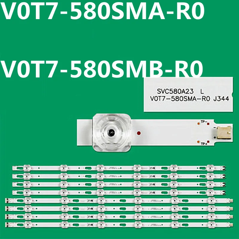 

LED Backlight Strip V0T7-580SMA-R0 V0T7-580SMB-R0 BN96-50458A 50459A UA58AU7000 UA58TU8000 UE58TU7100 UE58AU7110K UE58AU7160U