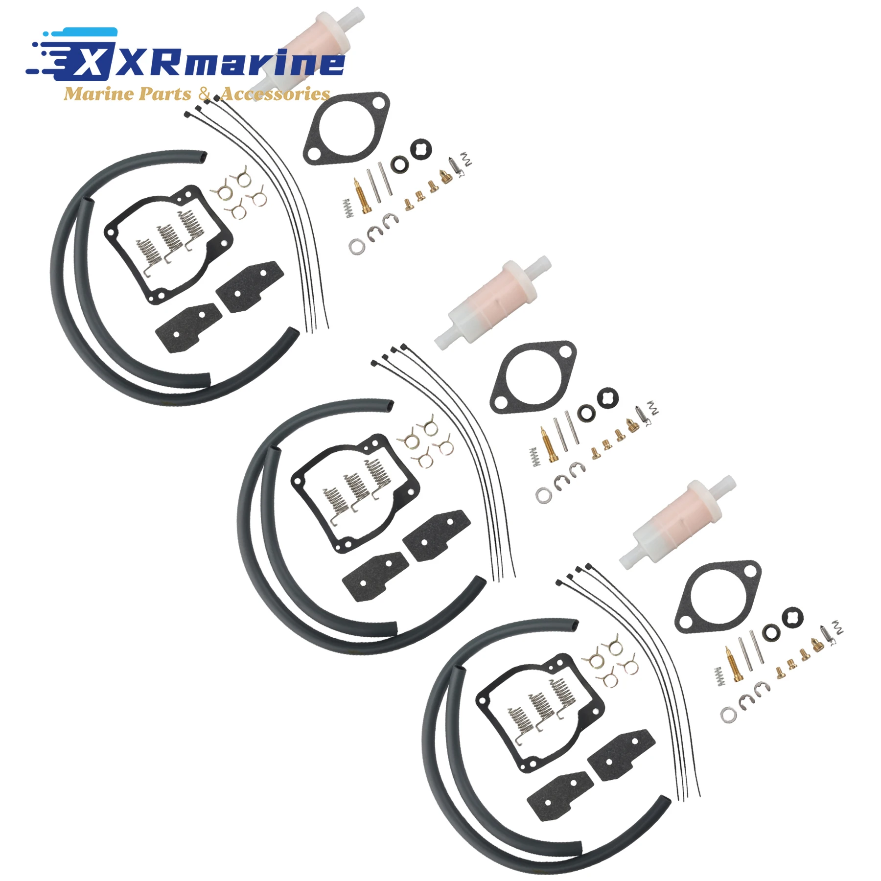 

3 Packs 1395-8236354 Carburetor Rebuild Kit Fits for Mercury Mariner 50 To 115 HP Outboard Motors 1395-8236353 1395-811222