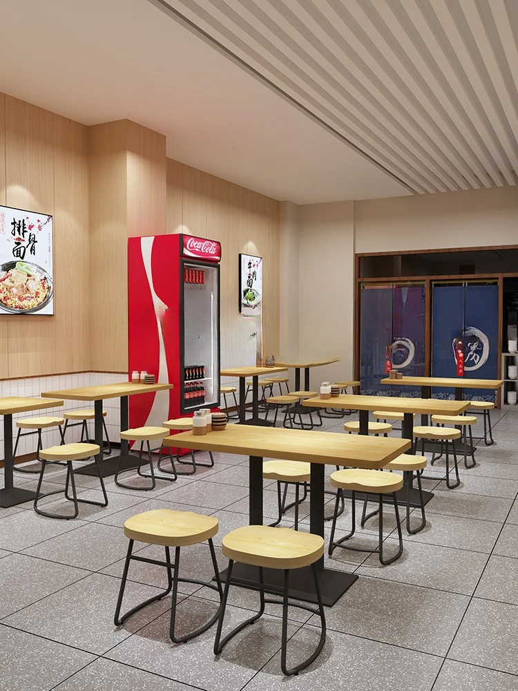 

Customized fast food restaurant, snack bar, Spicy Hot Pot noodle restaurant, table and chair combination, fried chicken