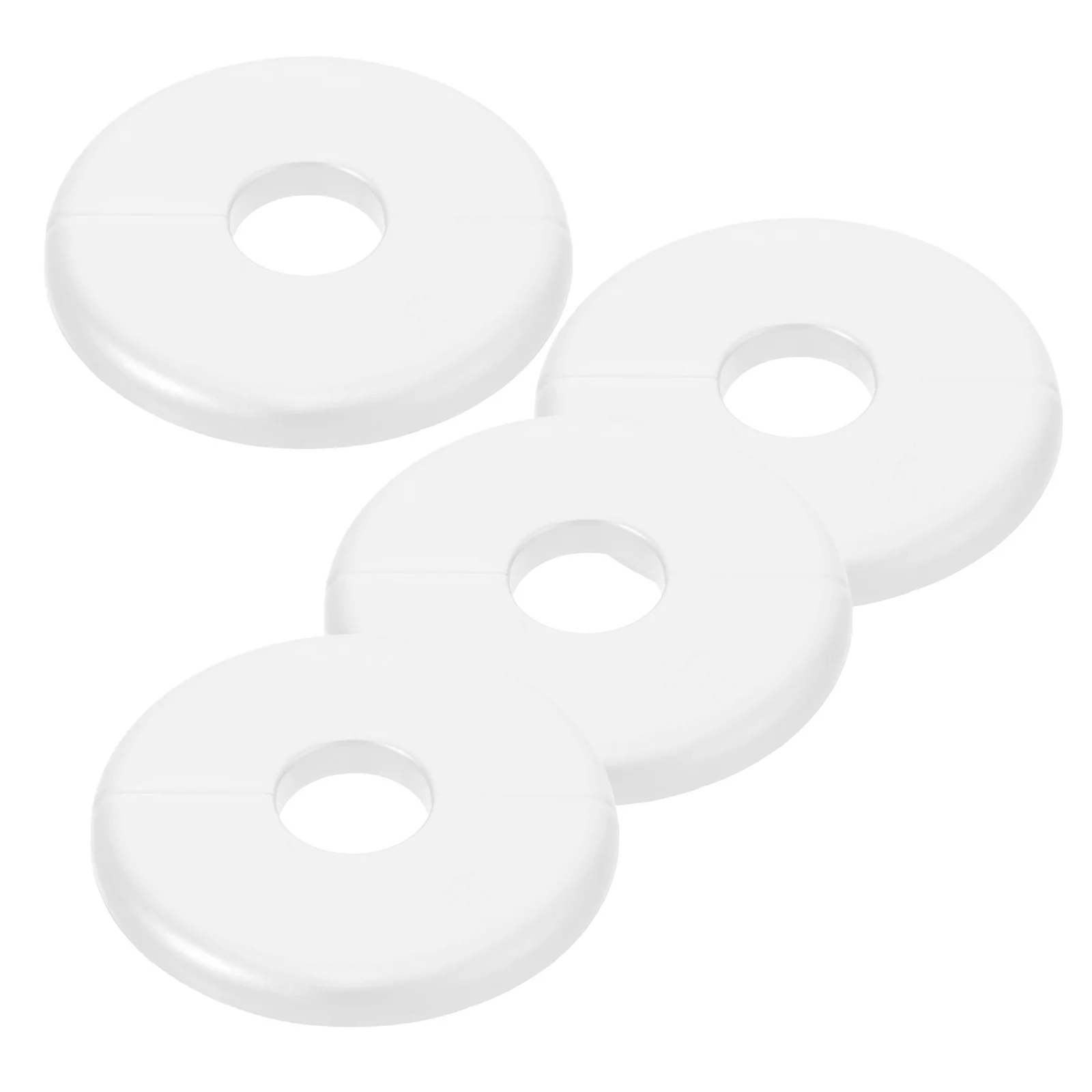 

4Pcs Wall Hole Cover Round Split Flange Decorative Pipe Cover Plates for Plumbing Water Pipe Electrical Wire Drainage Hole