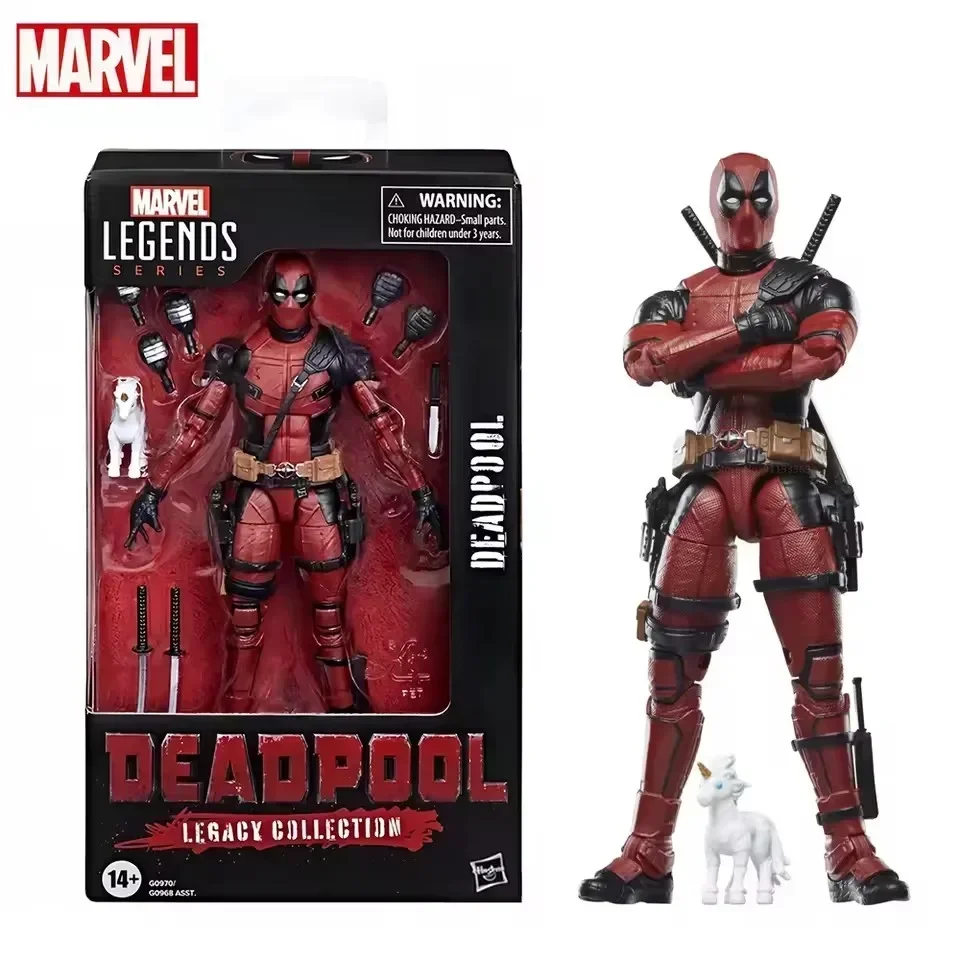 2025 Marvel Legends Deadpool figura de acción modelo de héroe Premium 6 pulgadas 15,5 cm juguete Poseable con articulaciones articuladas regalos para niños
