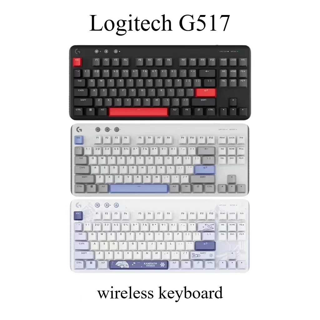 Logitech G517 Wireless Mechanical Keyboard with RGB Backlight - Kamisato Ayaka Custom Edition