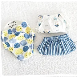 3 Pieces/lot Diaper Nappy Baby Training Pants 6 Layers Bebe Cloth Reusable Washable Cotton Elastic Waist Cloth Diapers 8-18KG