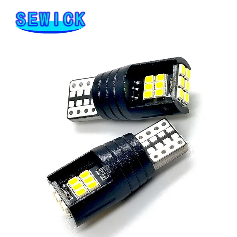 

200Pcs W5W LED T10 Led Canbus 168 194 LED Bulb 18SMD Car Side Marker Light License Plate Lamp White Blue Yellow Red 12V 6000K