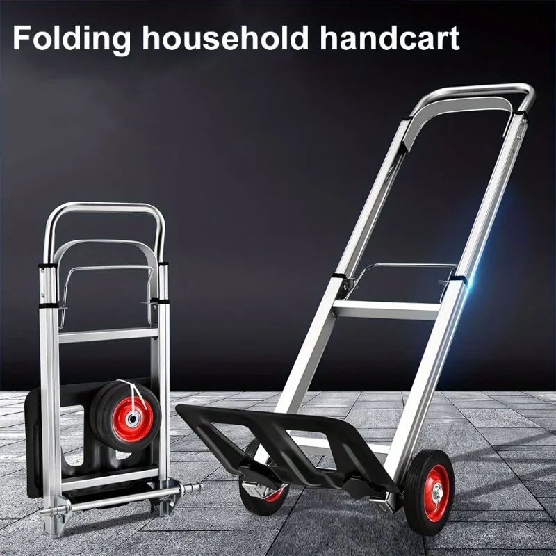 

Heavy Duty Folding Sack Truck – Telescoping Handle, Non-Slip Portable Dolly for Moving and Travel