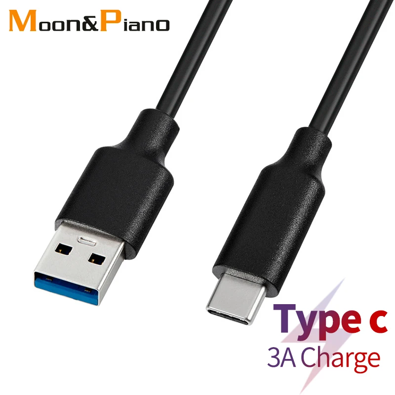 Type c Data Cable USB 3.1 Mobile Phone Fast Charging USB A To USB C Charger Cord Black Wire 0.15m 0.2m 0.3m 0.5m 1m 1.5m 2m 3m