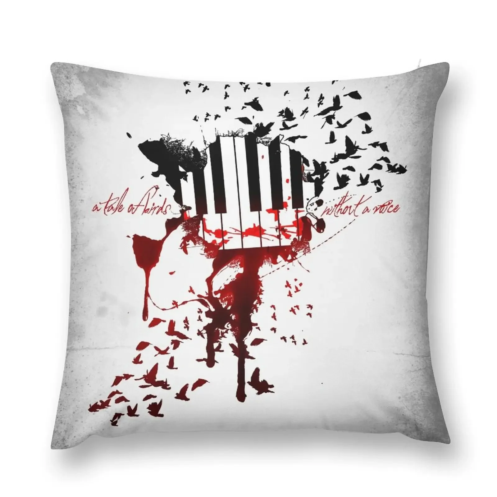 

A Tale of Birds without a Voice Throw Pillow Luxury Sofa Cushions Custom Cushion Anime pillow