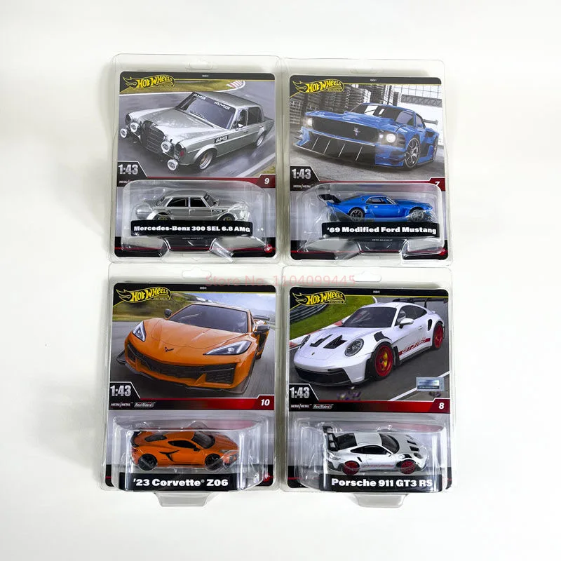 Oryginalna edycja Oryginalny 1/43 Hotwheels Samochód Autobahn Polizei Gt3 Rs Treasure Małe samochody sportowe Model kolekcjonerski Zabawki Chłopcy Prezent