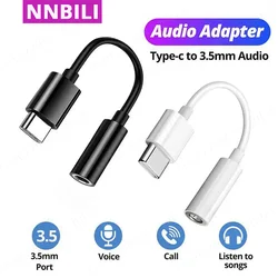 USB Type C to 3.5mm Earphone Jack Digital Audio Adapter Converter for Sumsang Xiaomi Redmi Poco Pixel LG 3 5 mm Audio Aux cable