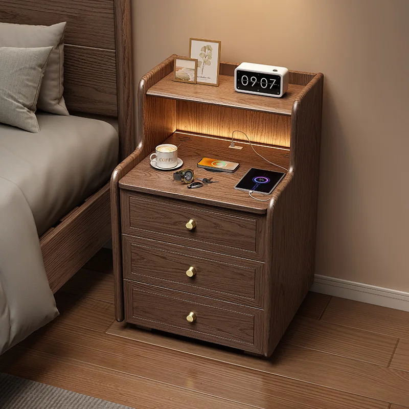 Password safe, safe, bedside table, bedroom multi-function with intelligent integration