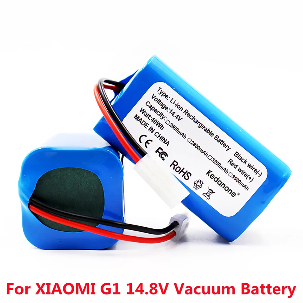 New 4S1P 14.4V 3500mAh Li-ion Battery Pack,For XIAOMI MIJIA Mi Robot Vacuum-Mop Essential G1 MJSTG1, SKV4136GL H18650CH R30 R35