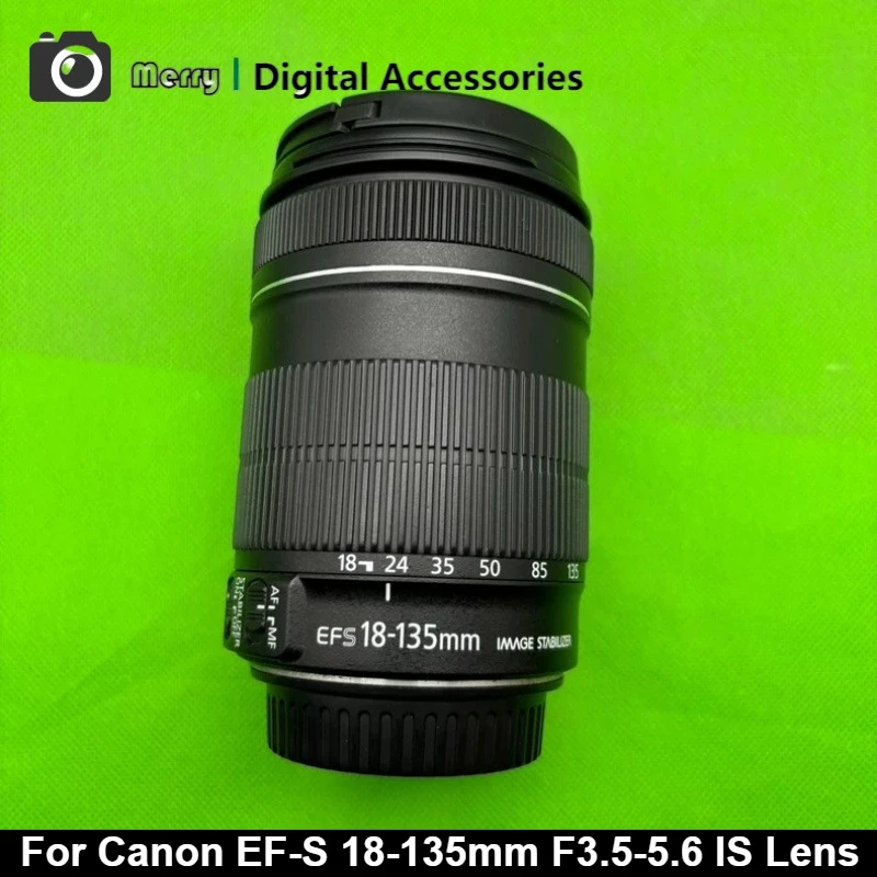 Lente EF-S 18-135mm f/3.5-5.6 IS con Estabilización Óptica de Imagen, Zoom Estándar APS-C para Canon EOS 80D 90D 77D 200D, 95% Nueva y Original
