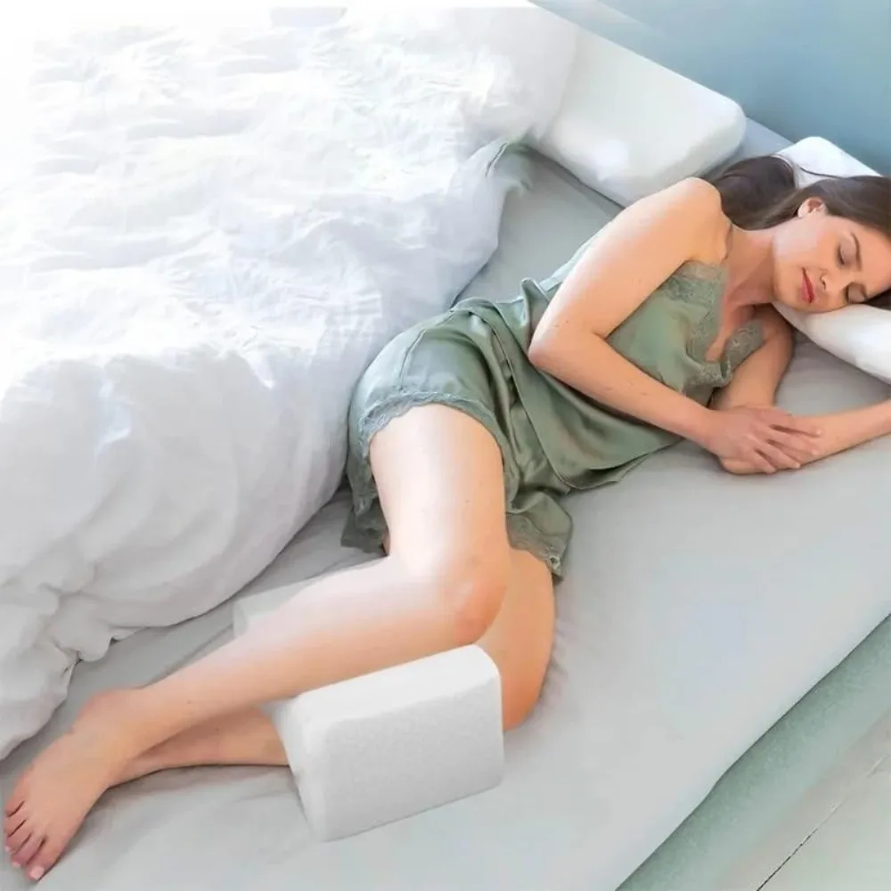 New Soft Knee Pillow Memory Cotton Washable Cover Leg Pillow Leg Support Orthopedic Knee Pillow for Hips Support