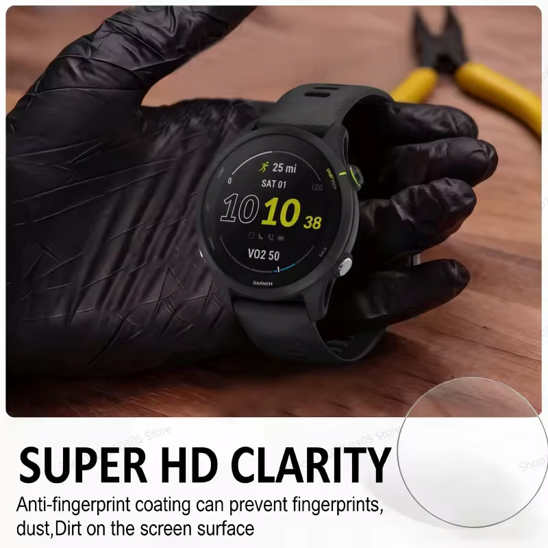 Tempered Glass Compatible for Garmin Forerunner 45 245 745 945 55 255 255S 955 165 235 735 935 Screen Protector Film - Image 5