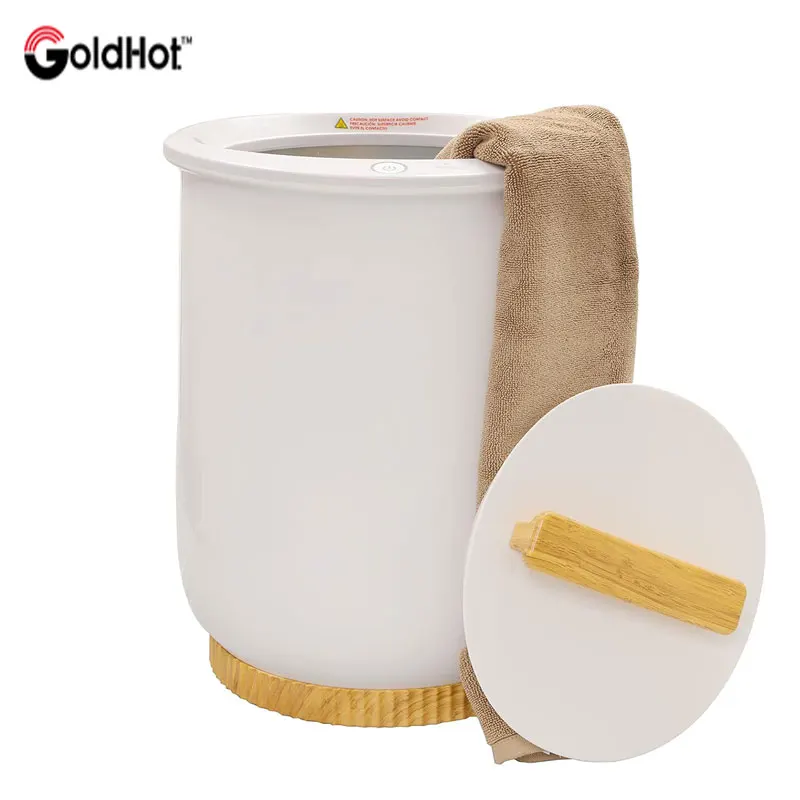 

Goldenhot 60 Min Auto-Off Electric Towel Warmer Fast Heating with Space for 2 Large Towels Bucket Perfect Rack for Your Bathroom