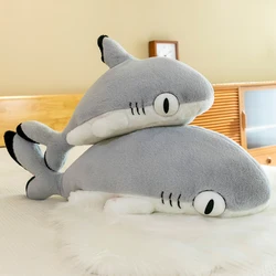 Juguetes de peluche de tiburón y gato para niños y niñas, almohada de Animal de peluche de 130cm, cojín cómodo para el hogar, muñeco de regalo de Navidad