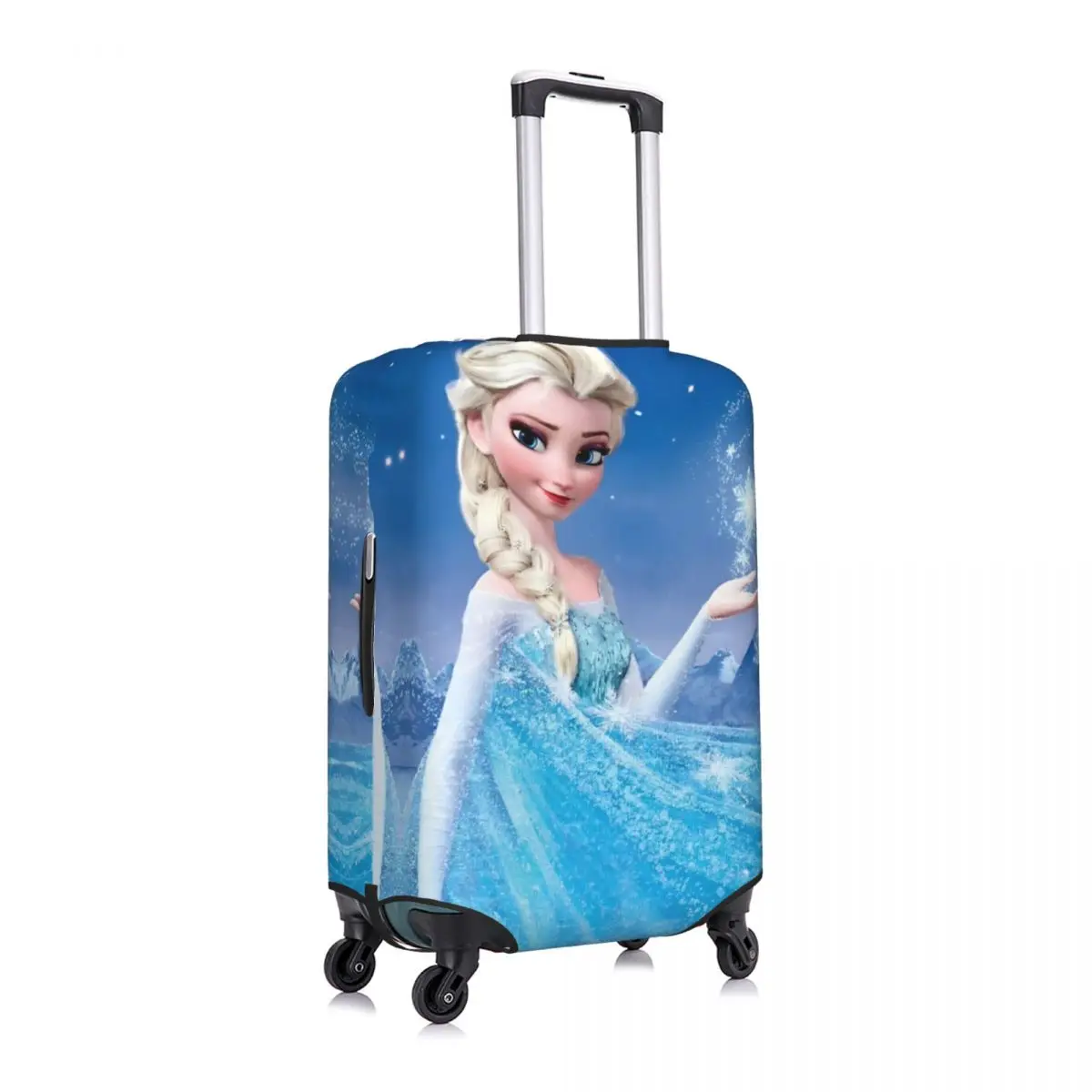 Frozen 2 Elsa Sophia Cartoon Suitcase Cover MINISO 2024 New Princess Series Flight Cruise Trip Strectch Luggage Case Protection