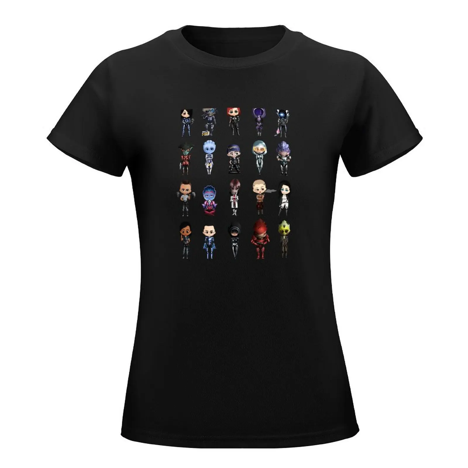 Chibi Normandy Crew (Femshep) T-Shirt Aesthetic clothing summer clothes graphics new edition t shirts for Women