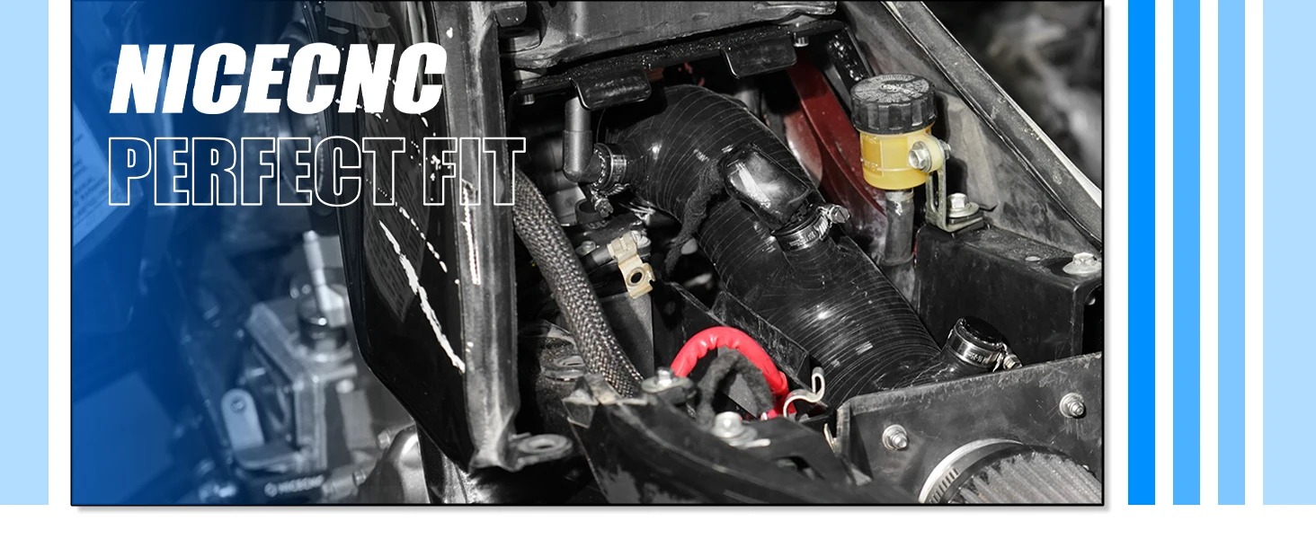  NICECNC Für Yamaha Raptor 700 2009-2026 ATV Silikon-Luftansaugschlauch Raptor 700R YFM700 YFM700R SE Ersetzt 2LS-14453-00-00 – Detail 5
