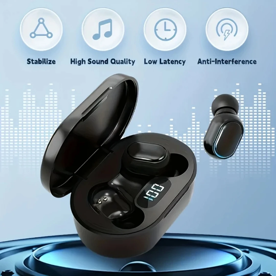 Original E7S Wireless Bluetooth Headset with Mic LED Display Earbuds for iPhone Xiaomi TWS Earphone Bluetooth Headphones earbuds
