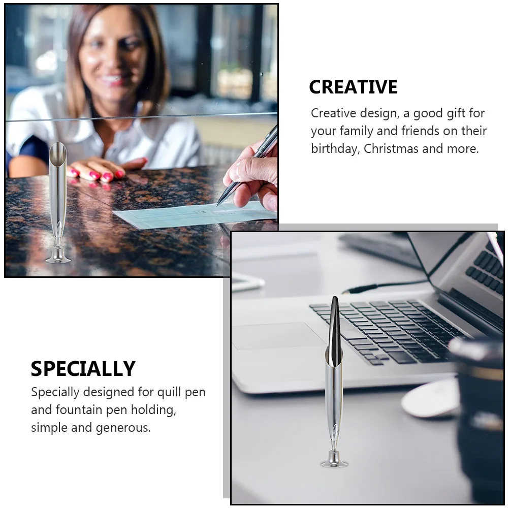 4pcs Holder Holder Premium Metal Desktop Rest For Pen Organizers Fountain Ink Quill Pen Storage Rack Organizer