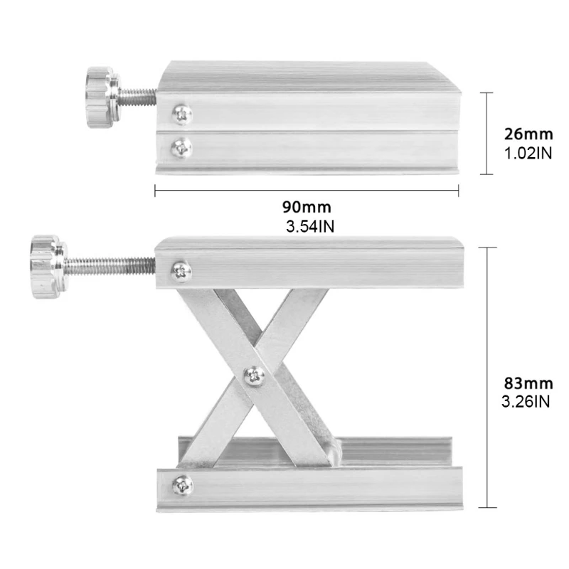 Lift Table Lab Stand Lifter Scientific Scissor Lifting Jack Platform Aluminum Alloy La-ser Level Holder Adjustable Stand