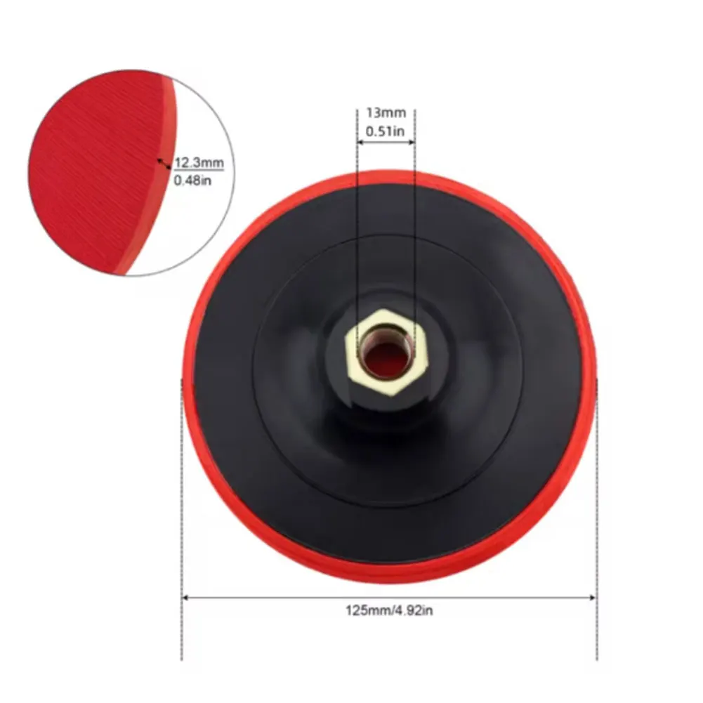 2 Buah Bantalan Pengamplas 125MM untuk Mesin Gerinda Sudut, Bantalan Penyangga Roda Poles untuk Mesin Gerinda, Aksesoris Perkakas Listrik