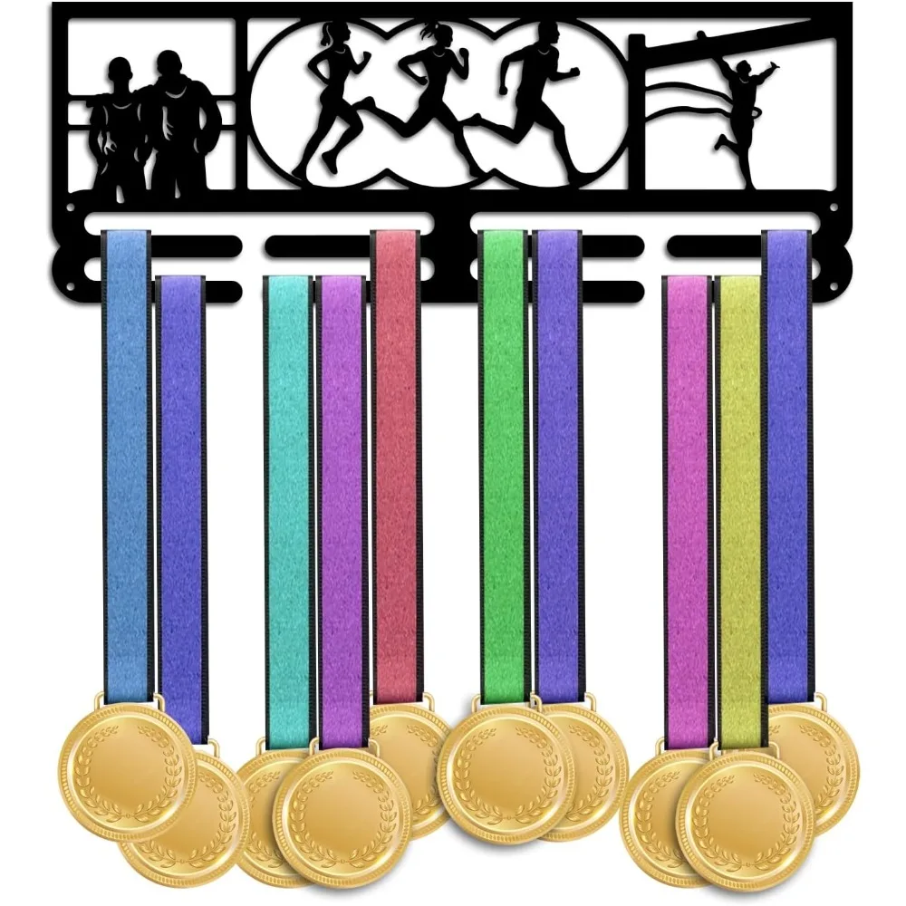 

Marathon Medal Display Hanger Holder Racks, Running Medal Hook Wall Mount Medals for 50+ Hanging Medal Rack Display Competition