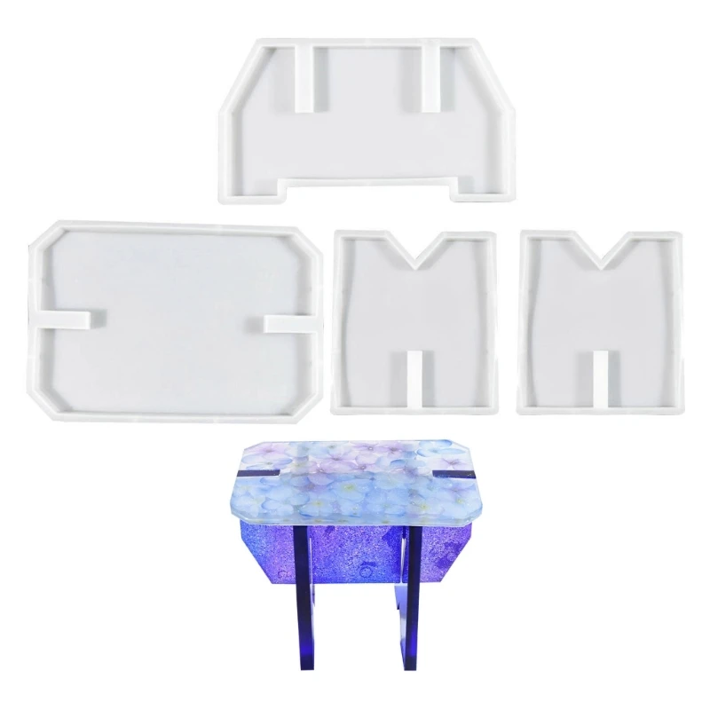 DIY Rectangular Stool Silicone Molds DIY Crystal Epoxy Resin Mold Handmade Small Childern Chair Mold Home Decors