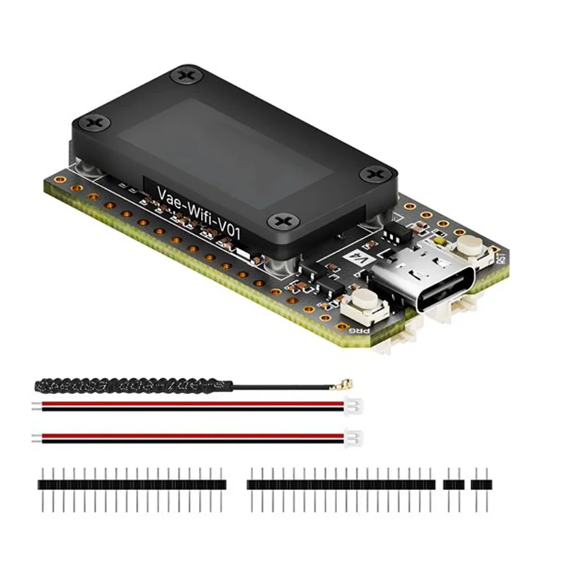 ABSQ-Solar Powered Lora 32 V4 ESP32 SX1262 0.96Inch OLED Dev-Board Meshtastic Mesh Network Wifi Lora BLE Low Power