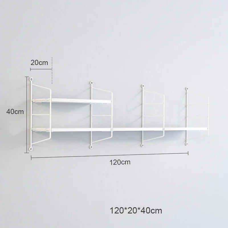 Discounted Wall Storage, Simplicity Iron Frame Holders, Non-Punching Bedroom Wooden Partition, Nordic Living Room Racks 120