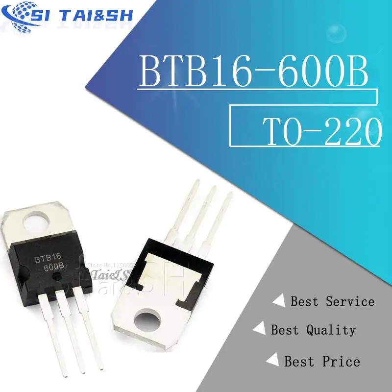 10PCS BTB16-600B TO-220 BTB16-600 TO220 BTB16 16-600B