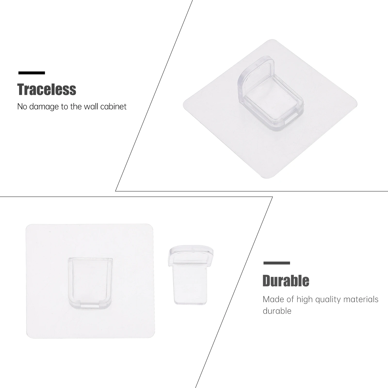 

24Pcs Self Adhesive Shelf Support Brackets Punch Free for Easy Organizing Closet and Shelves