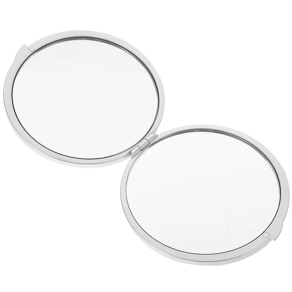Compact Folding Mirror Small Round Magnifying Travel Makeup Mirror for Women Portable Pocket Handheld Purse Use