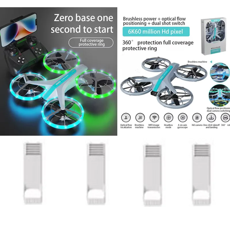 4DRC V33S Brushless Drone Battery 3.7V 1800MAH Battery/Propeller For 4D-V33S Drone V33S RC Drone Battery Blades V33S Brushless