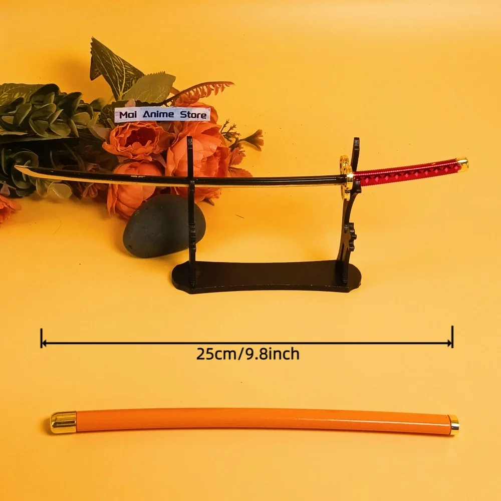 Couteau Ninja en acier Roronoa Zoro Katana, 10 pouces, sabre de samouraï Original en métal, épée Zoro, taille réelle, jouet Katana japonais, cadeau