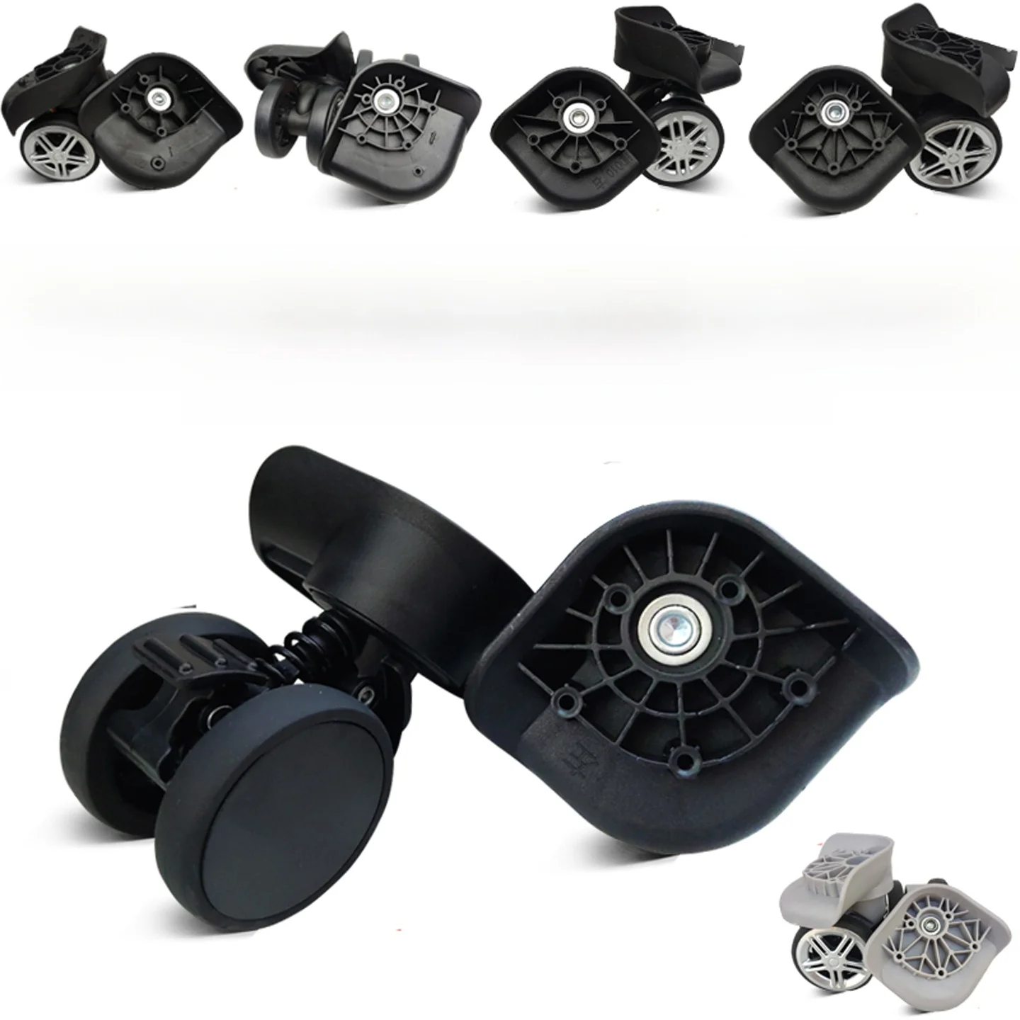 

Универсальное колесо с тормозом, амортизирующее колесо для багажа, бесшумное колесо для кодового замка, ролик для чемодана, аксессуары для колес тележек