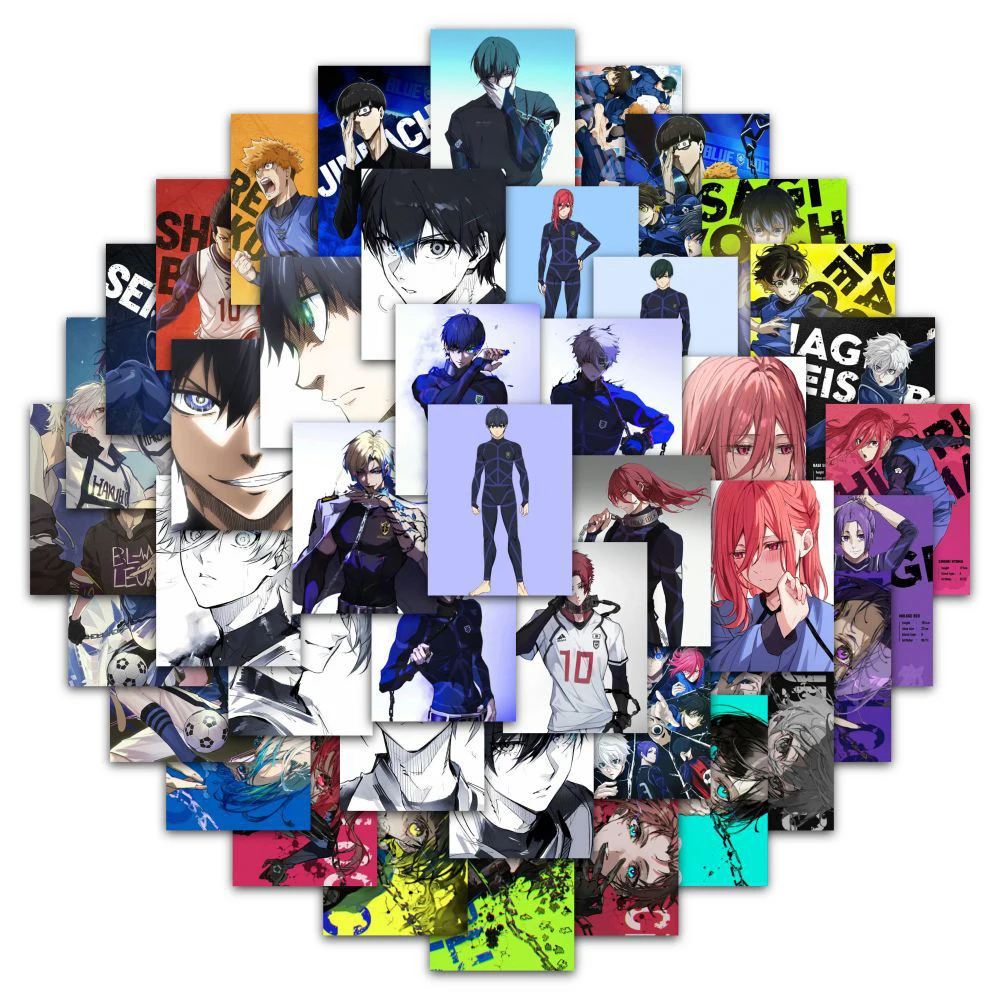 10/30/60pcs DIY Blue Lock Anime Stickers Cool Nagi Seishiro Chigiri Hyoma Sticker Mikage Reo Isagi Yoichi Bachira Meguru Decals