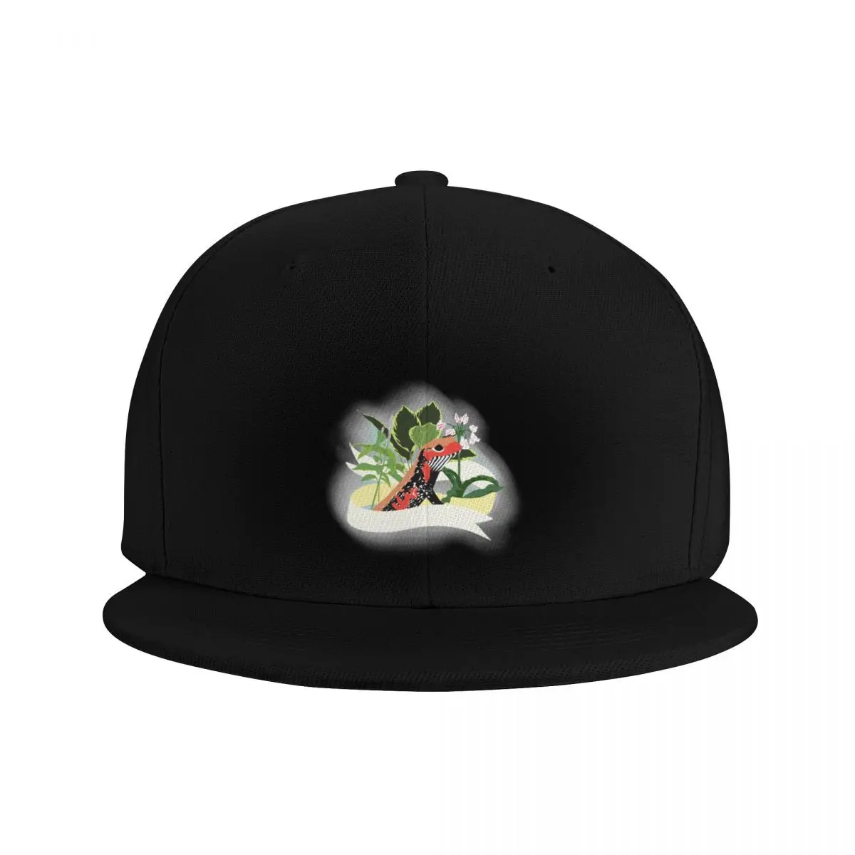 Fire skink and flowers Baseball Cap Military Tactical Cap Rave Golf Hat Hats Man Women's