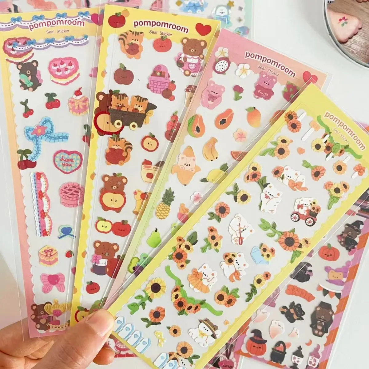 SKYSONIC yeni varış tam Set dekor çıkartmalar kedi serisi Scrapbooking etiket Idol Kpop kırtasiye kartpostallar günlüğü etiket tedarikçisi